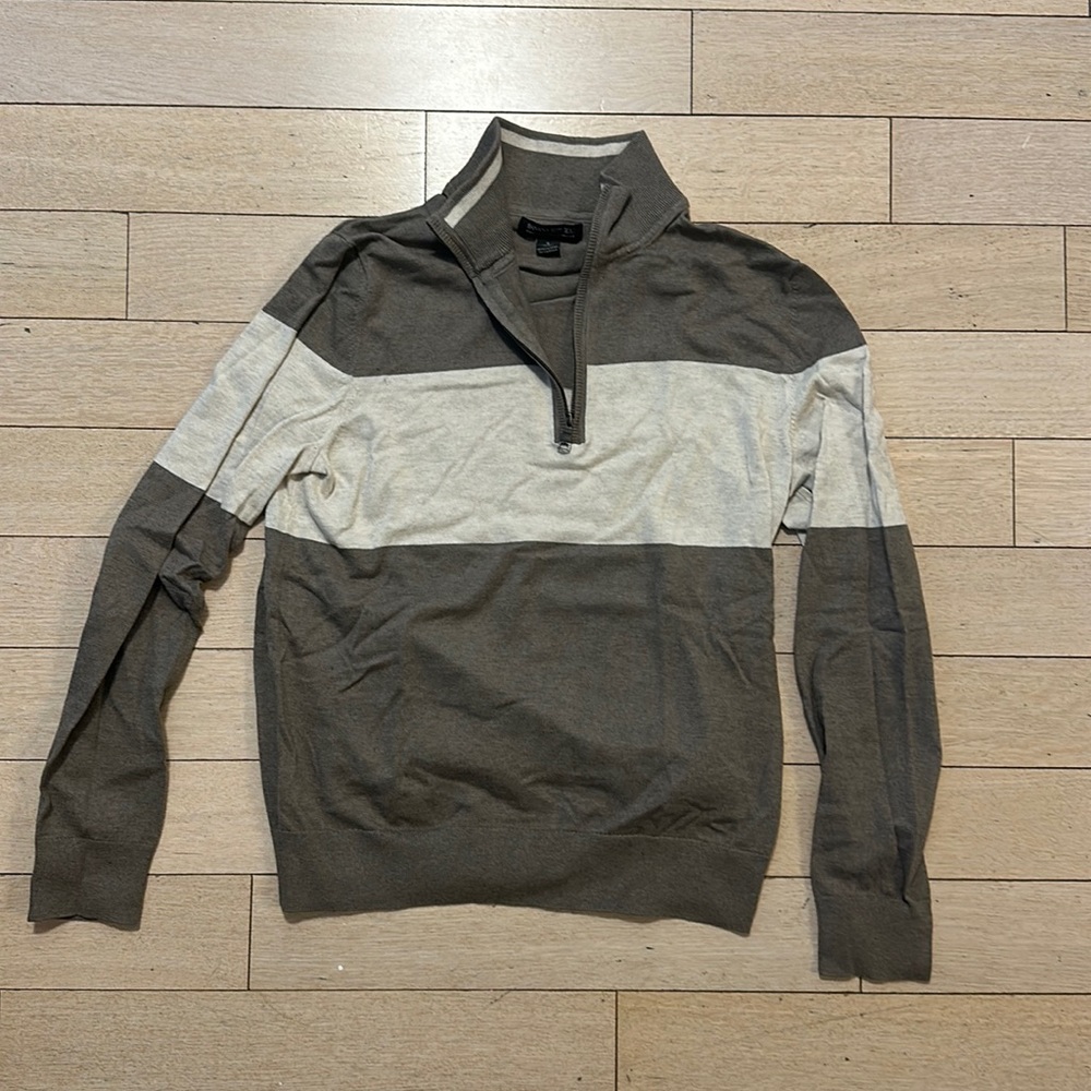 Banana Republic Pima Cotton Cashmere 1/4 Zip Sweater